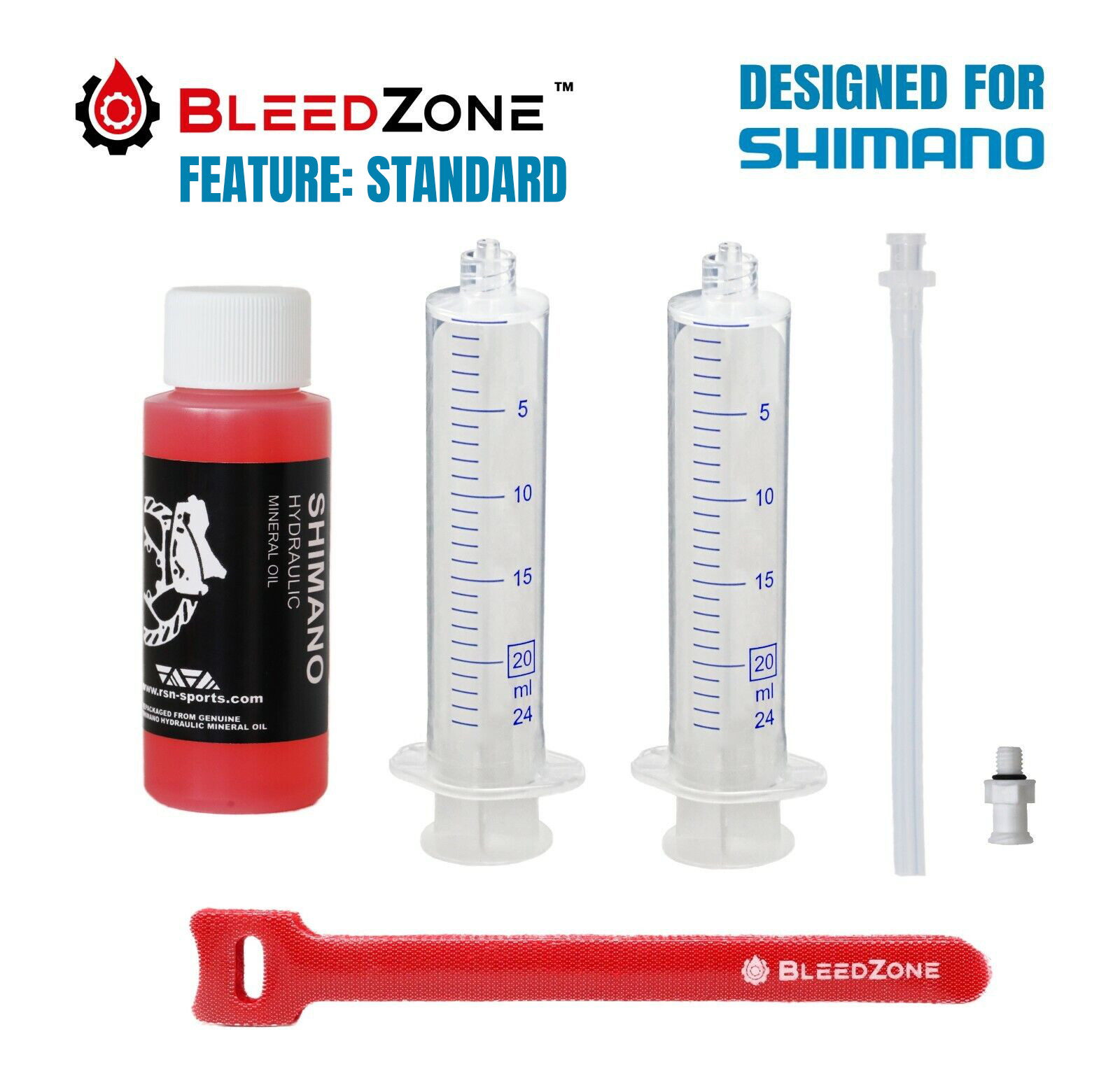 Bleed Kit for Shimano Hydraulic MTB Brakes with Mineral Oil - Pick Your Kit!
