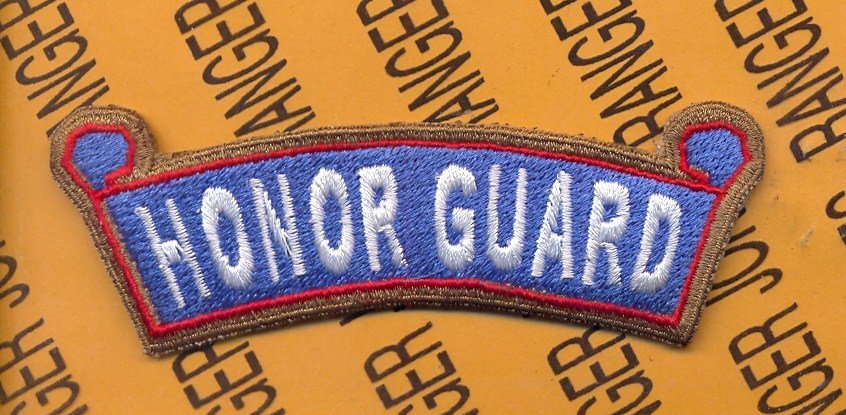 US Army Ground Headquarters GHQ HONOR GUARD arc tab patch #1