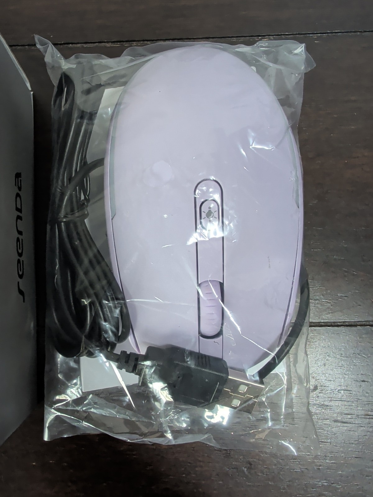Seenda RGB Backlit Wireless Mouse Violet/White USB Connection