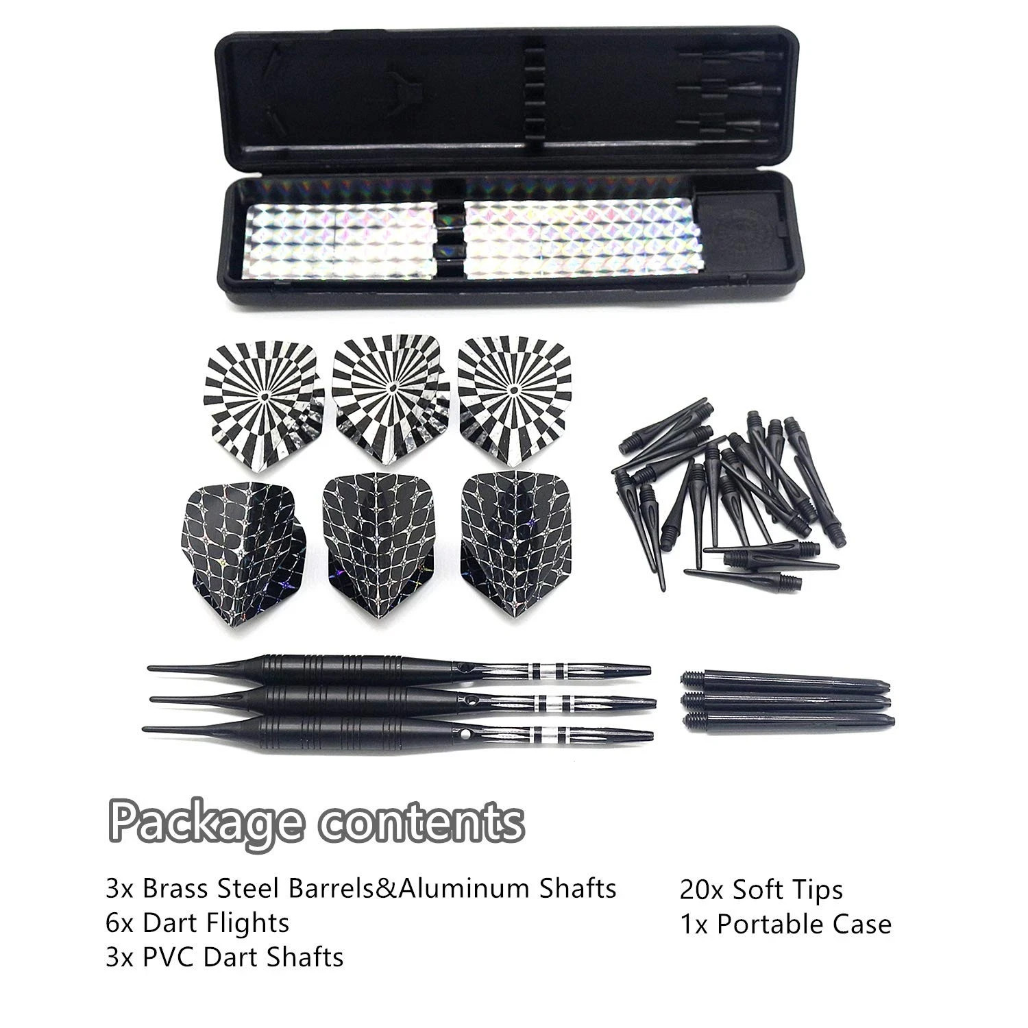 Soft Tip Darts Set for Electronic Dart Board 22g Plastic Tip Darts Se...