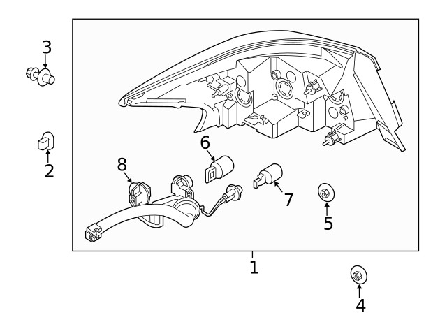 Genuine Nissan Socket & Wire 26551-3YU0A