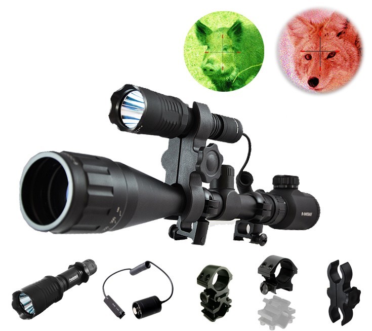 Orion H30 Predator Long Range Hunting Flashlight - Red or Green Coyote Hog Fox