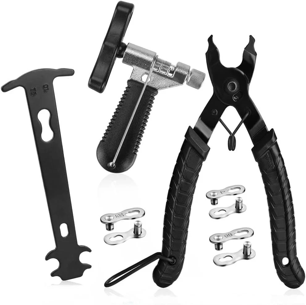 Bicycle Chain Breaker Tool - Cutter & Rivet Extractor Kit for Bike Repair