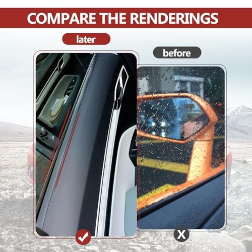 Universal Car Window Rubber Seal Strip, V-Shaped Car Windshield Edge Moulding