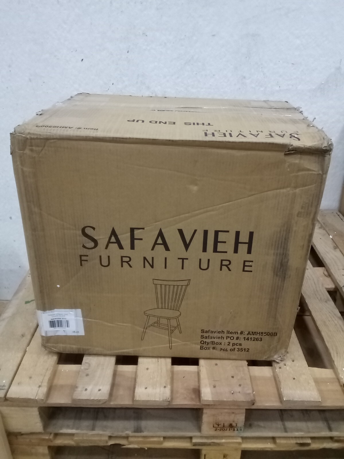 Safavieh PARKER SPINDEL SIDE CHAIR, Reduced Price 2172724431 AMH8500B