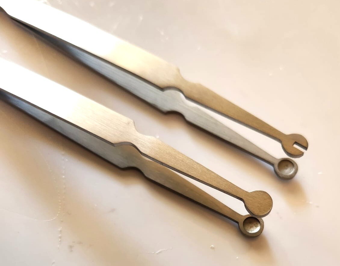 2 pcs Piercing Barbell Clamps 4.5" Piercing Forceps Pliers