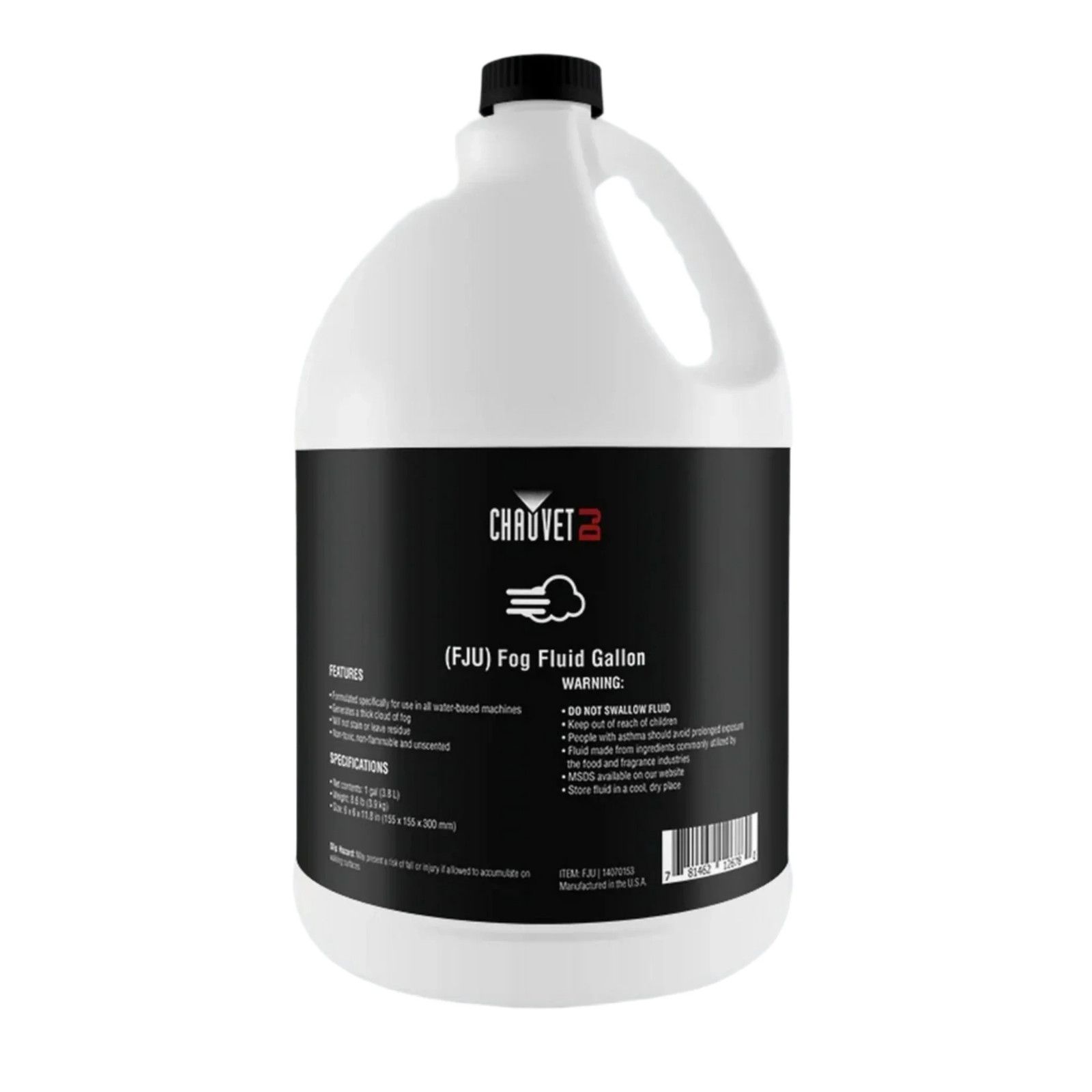 Chauvet DJ FJU High Performance Fog Fluid, 1-Gallon