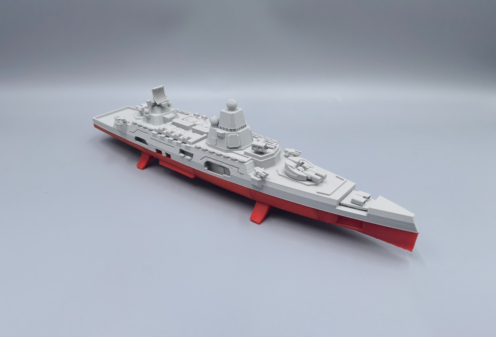 3D Printed Ship Model – Judgment Day Missile Cruiser, Opening Missile Hatches