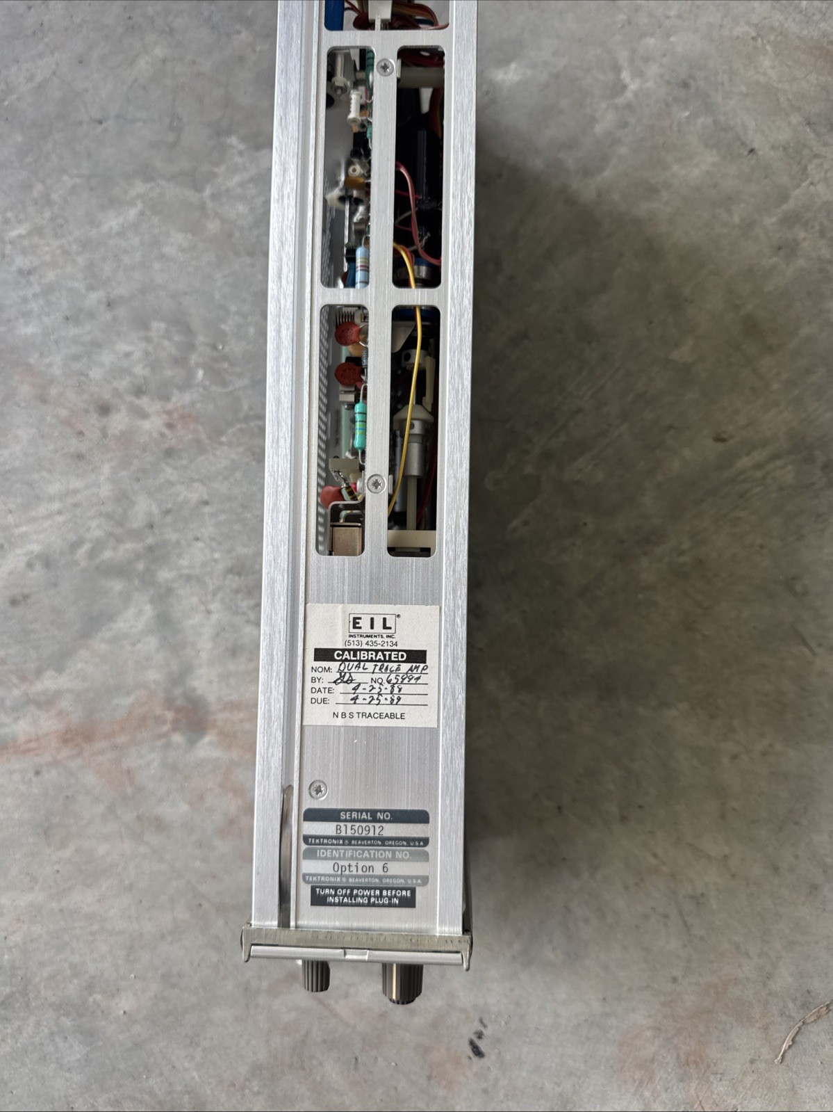 Tektronix 7A18 Dual Trace Amplifier Plug-in Module for Scope