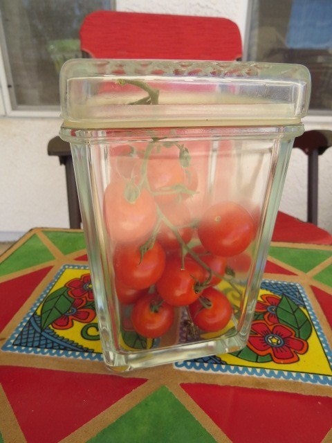 *2* Retired Modern IKEA Koloni 7" Bubble Glass Stackable Storage Container jars