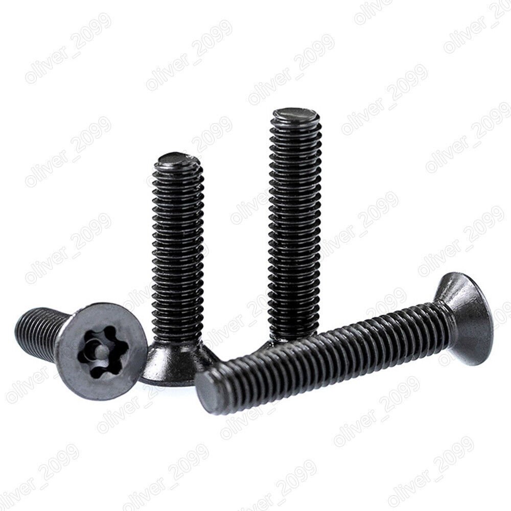 M3 M4 M5 M6 Black 304 Stainless Steel Pin Tamper Torx Countersunk Head Screws