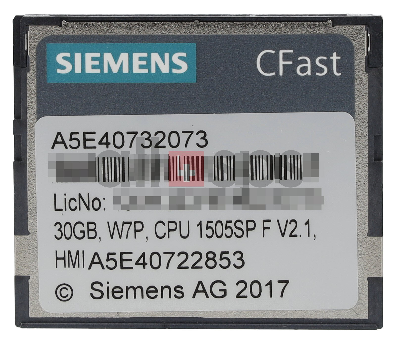 SIMATIC CFAST W7P CPU 1505SPF V2.1 6ES7648-2BF10-0XK1 - A5E40732073 (USED)