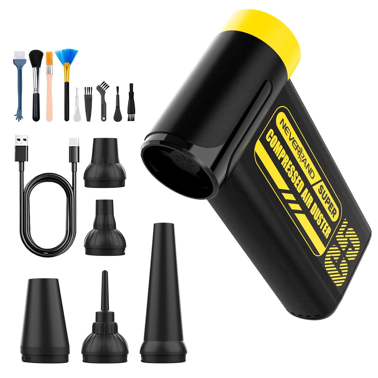240000RPM Portable Compressed Air Duster Super Power Electric Air Duster Cleaner