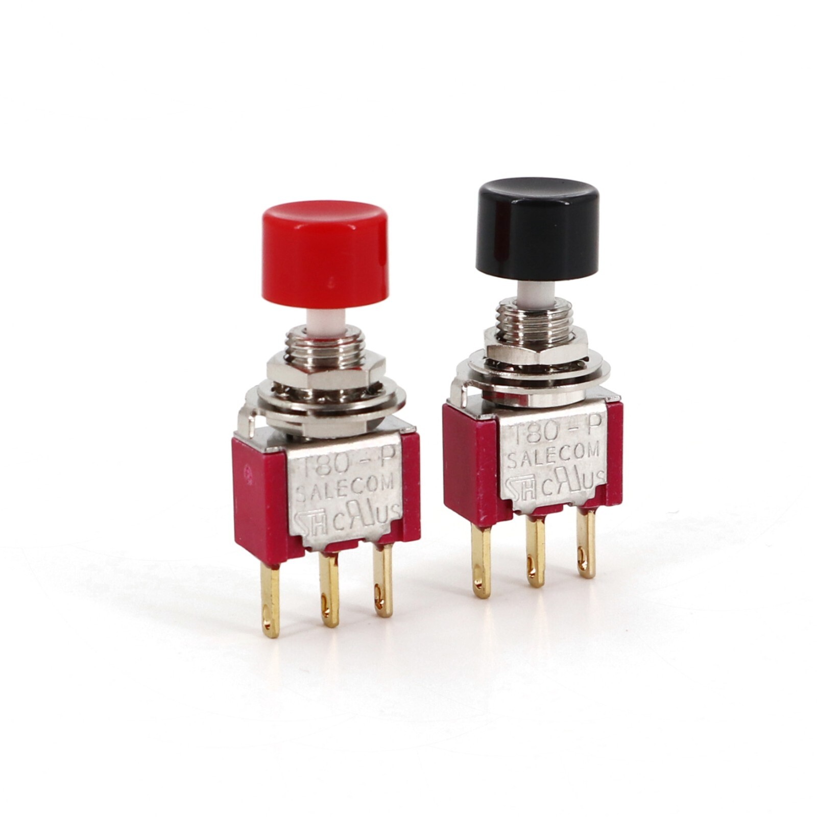 Salecom P8701-FBR 3Pin Momentary Snap-Acting Click SPDT Mini Pushbutton Switch