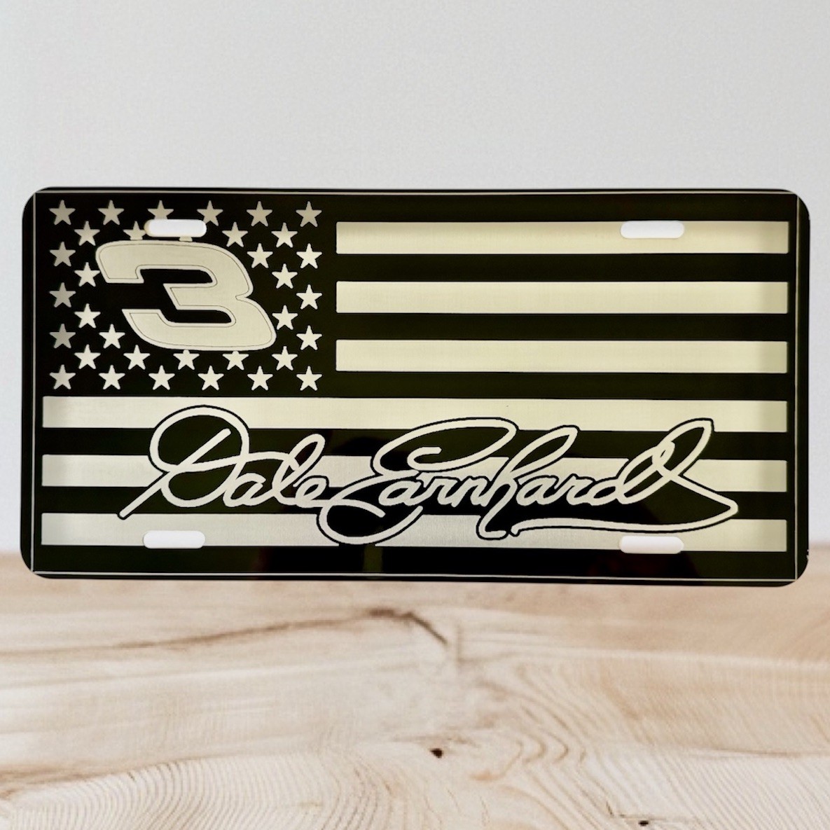 Dale Earnhardt Car Tag  Engraved front License Plate.  Plate is durable
