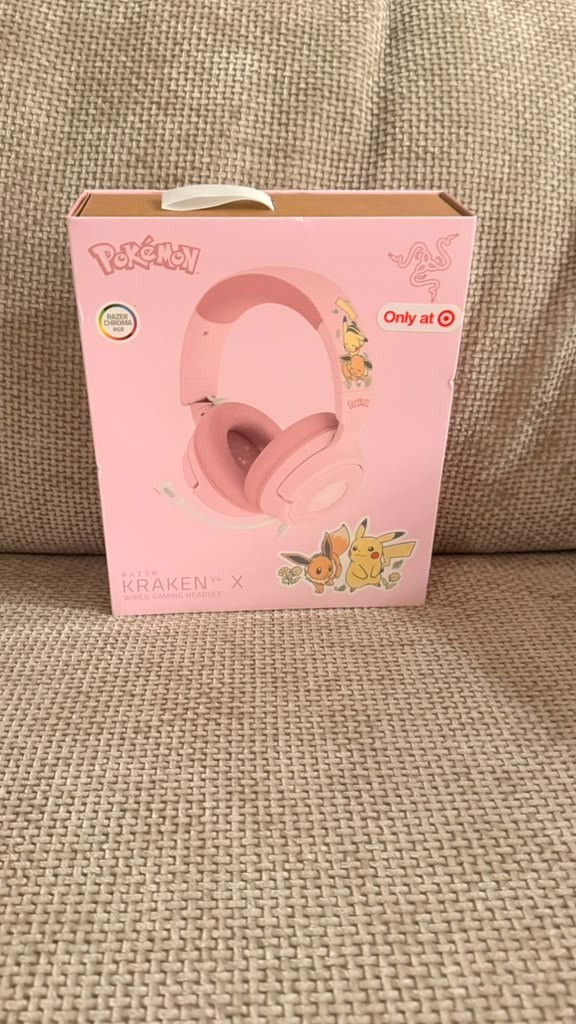 🔥NEW🔥 Pokemon Razer Kraken V4 EEVEE & PIKACHU EDITION Wired Gaming Headset