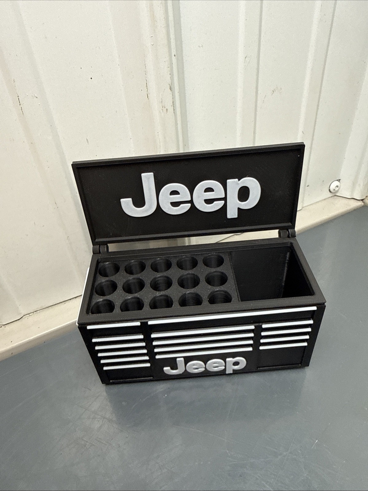 Jeep Tool Box Pen Holder Garage Desk Organizer Man Cave Decor Gift