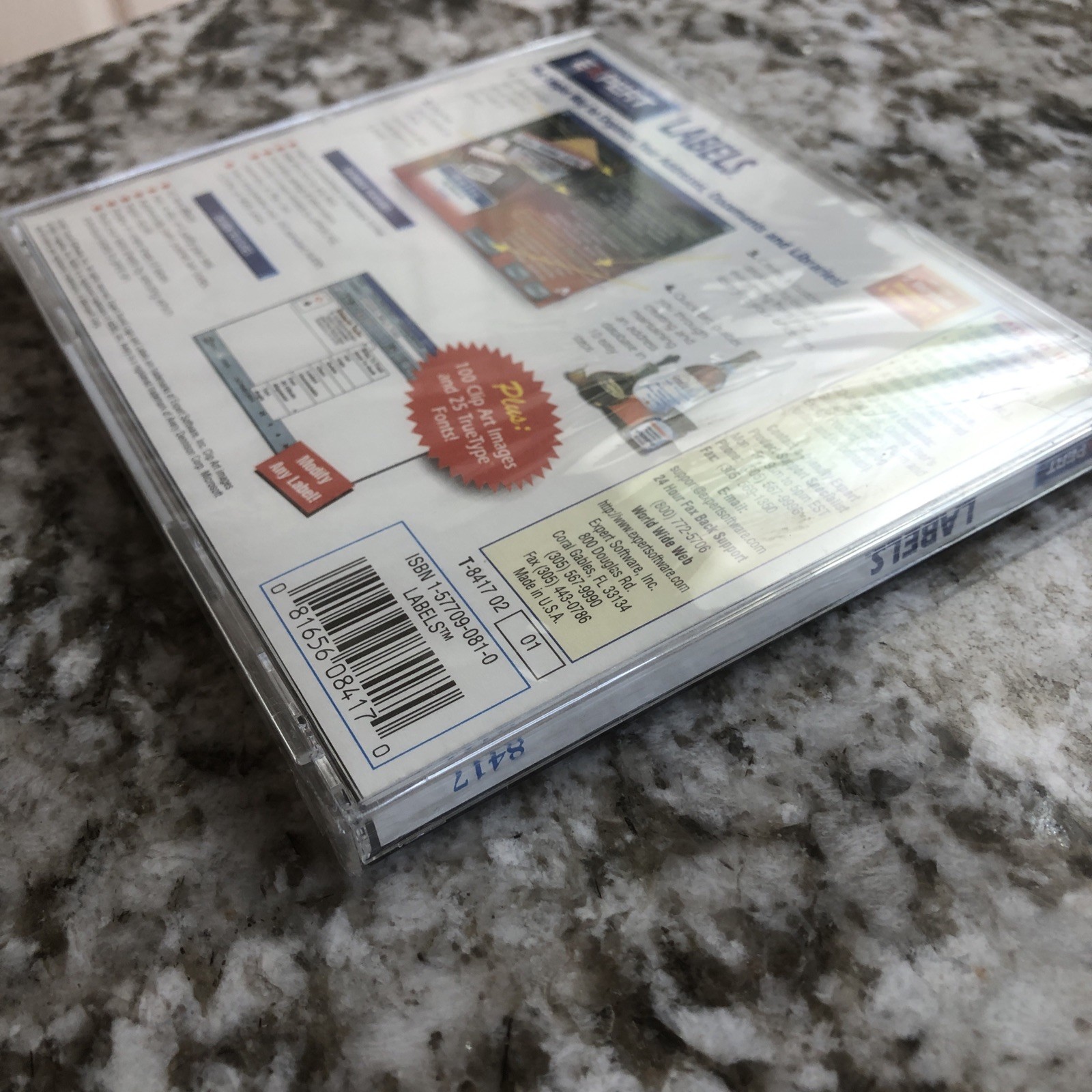 Memorex Expert Labels CD/DVD Software New Sealed - Create Professional Labels PC