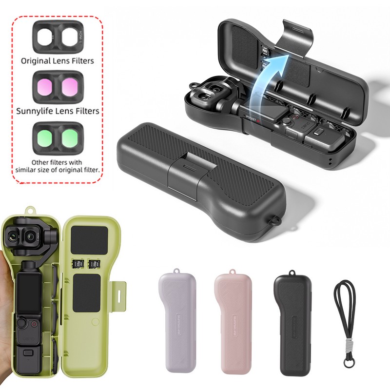 For DJI Osmo Pocket 4P Camera Protective Storage Carry Case Portable w/ Strap