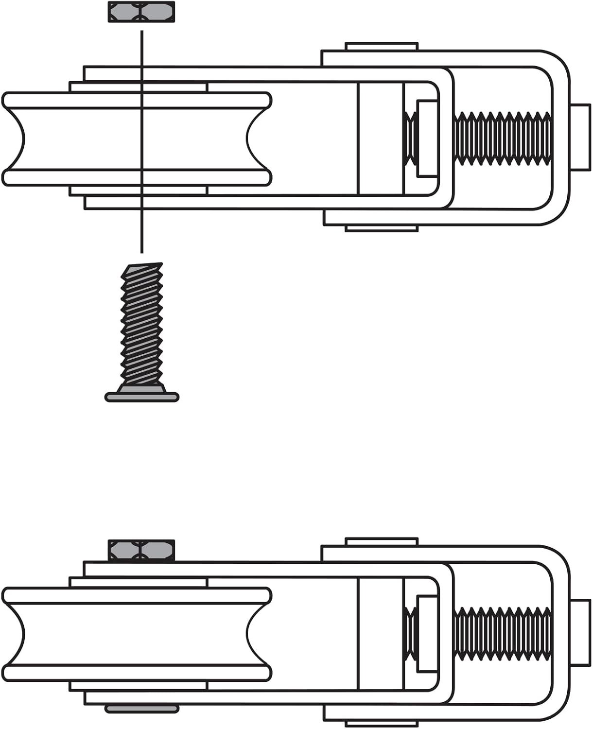 1-1/2 In. Patio Door Roller Replacement Kit 2 Pack