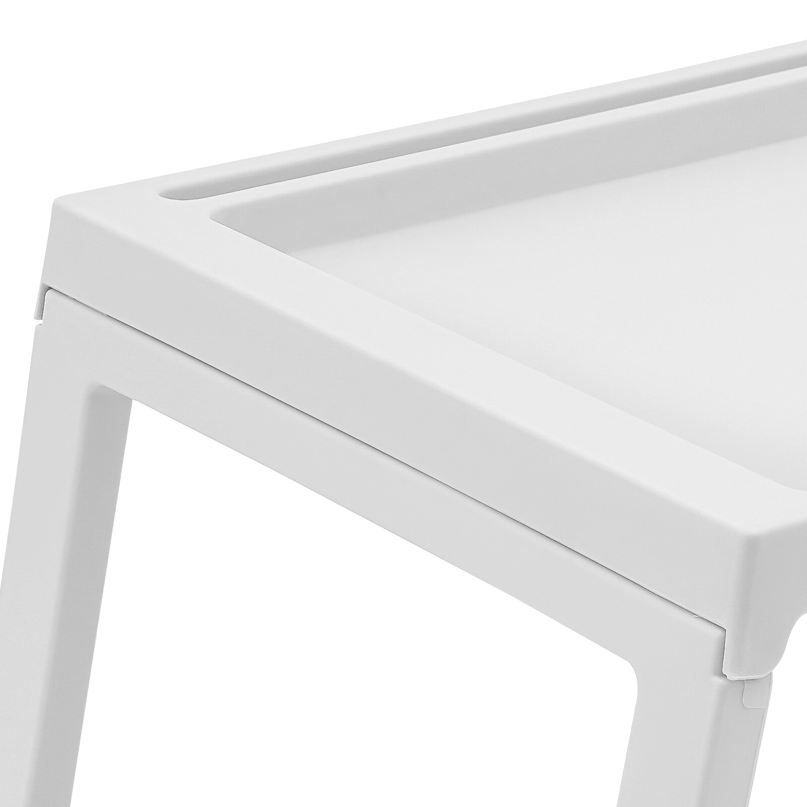 6 PCS White Foldable Laptop Desk Tray Folding Table Freestanding Lap Desks