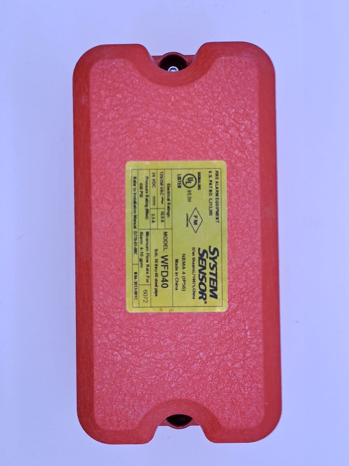 SYSTEM SENSOR WFD40 WATERFLOW DETECTOR