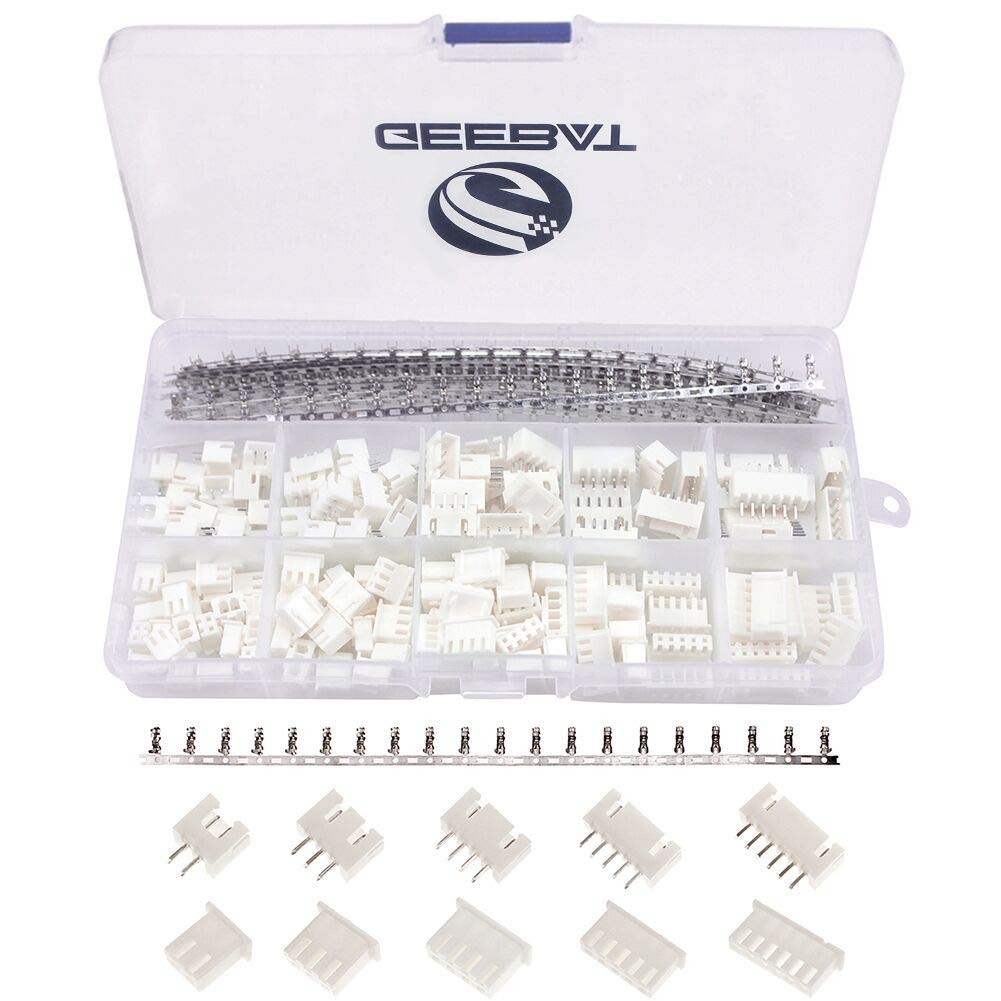 GeeBat 460pcs 2.54mm JST-XH Connector Kit with 2.54mm Female Pin Header and 2/3