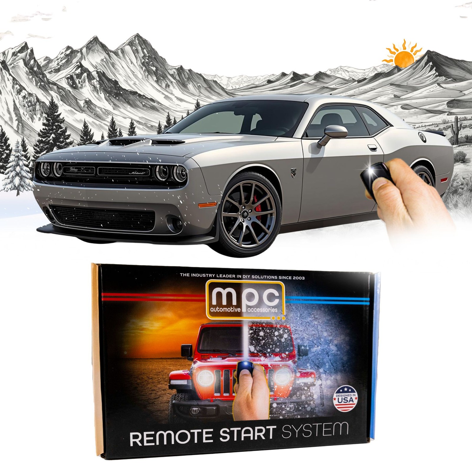 OEM Remote Activated Remote Start For 2019-2023 Dodge Challenger - Plug-n-Play