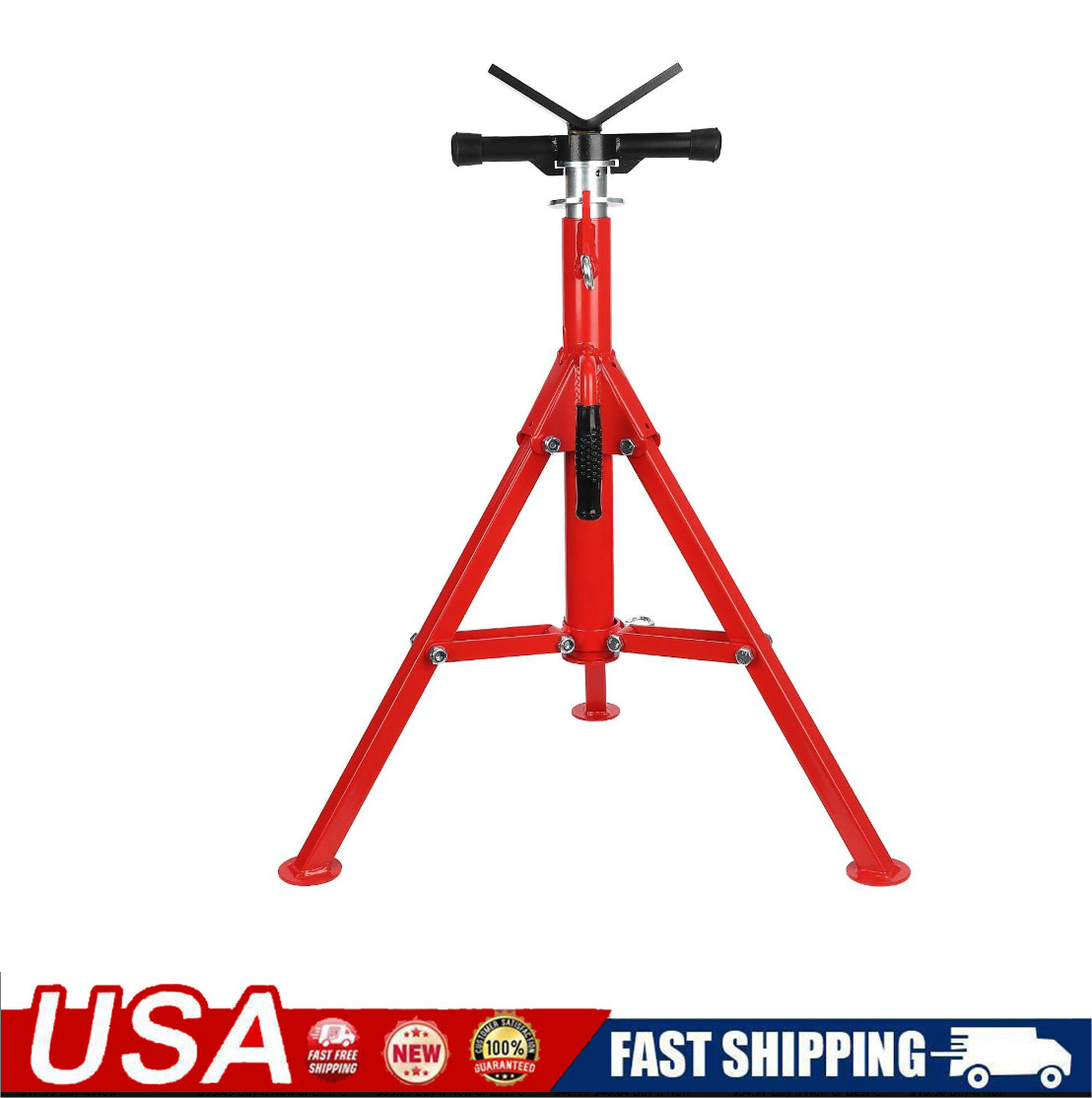 ✨V-Head Pipe Stand 28"-52" Height Pipe Jack Stand 2500Lb Capacity Heavy-Duty