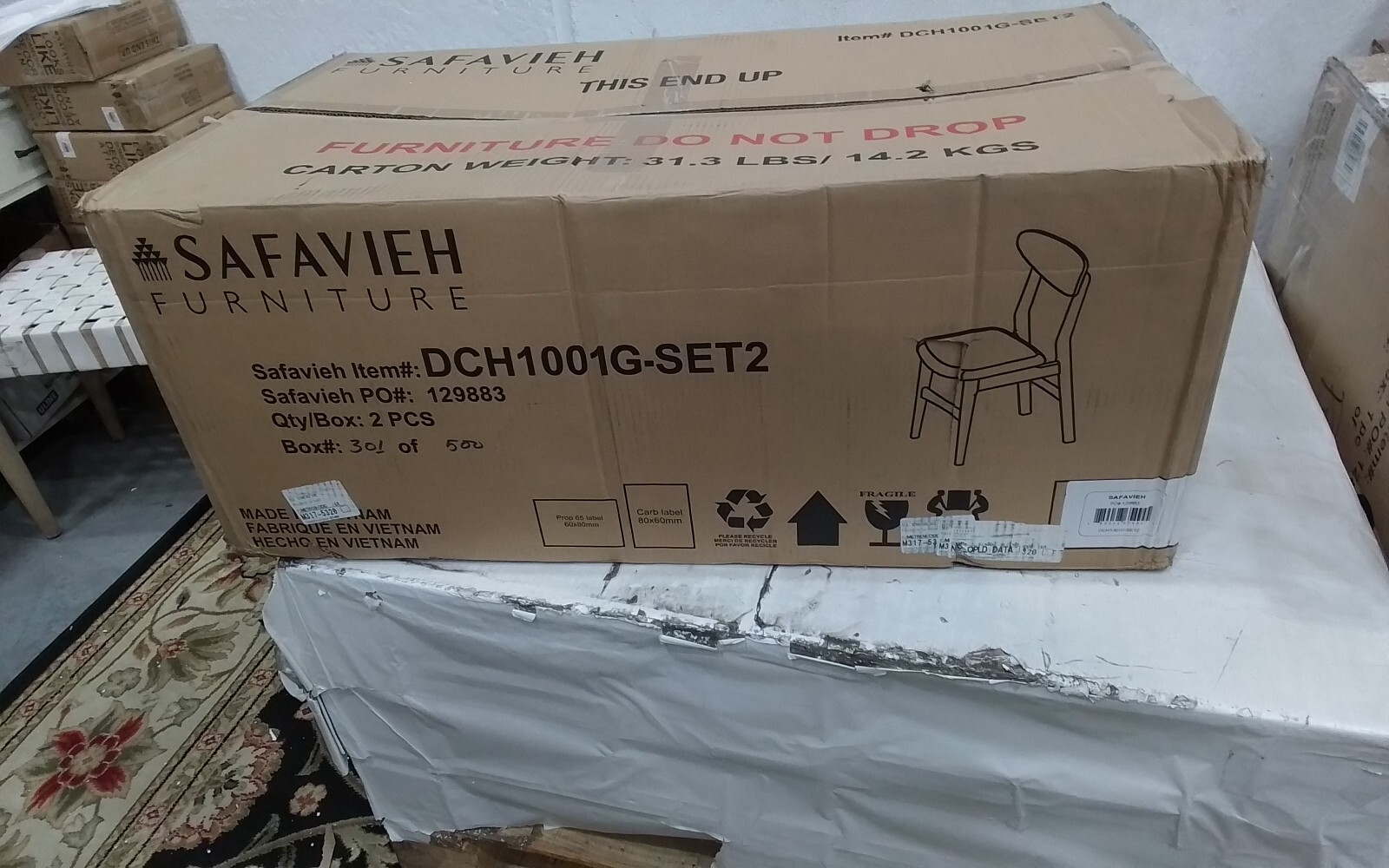 Safavieh LUCCA RETRO DINING CHAIR, Reduced Price 2172747348 DCH1001G-SET2