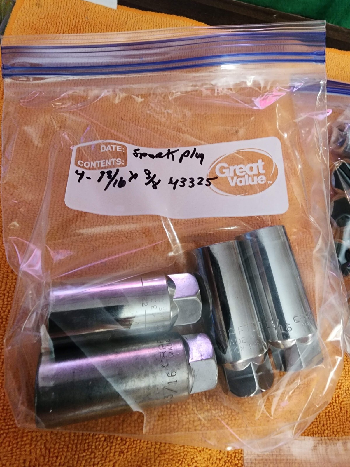 Craftsman 1/2", 3/8" & 1/4" Ratchets, Extensions, Adaptors/Sparkplug Socket USA