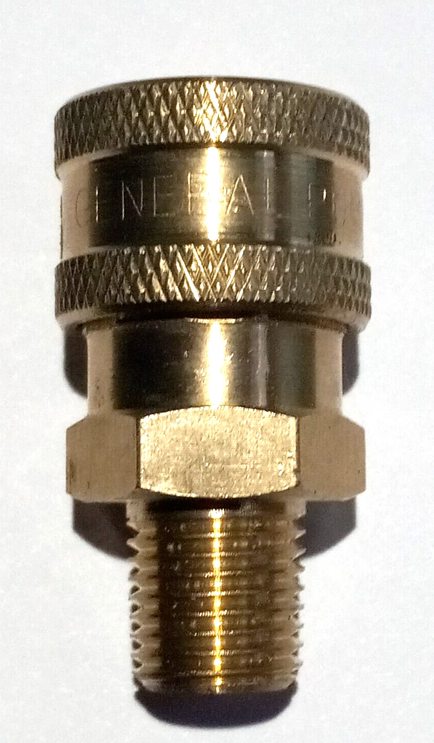 General Pump Pressure Washer Brass Quick Connect 1/4 Socket, 1/4 NPT Brass