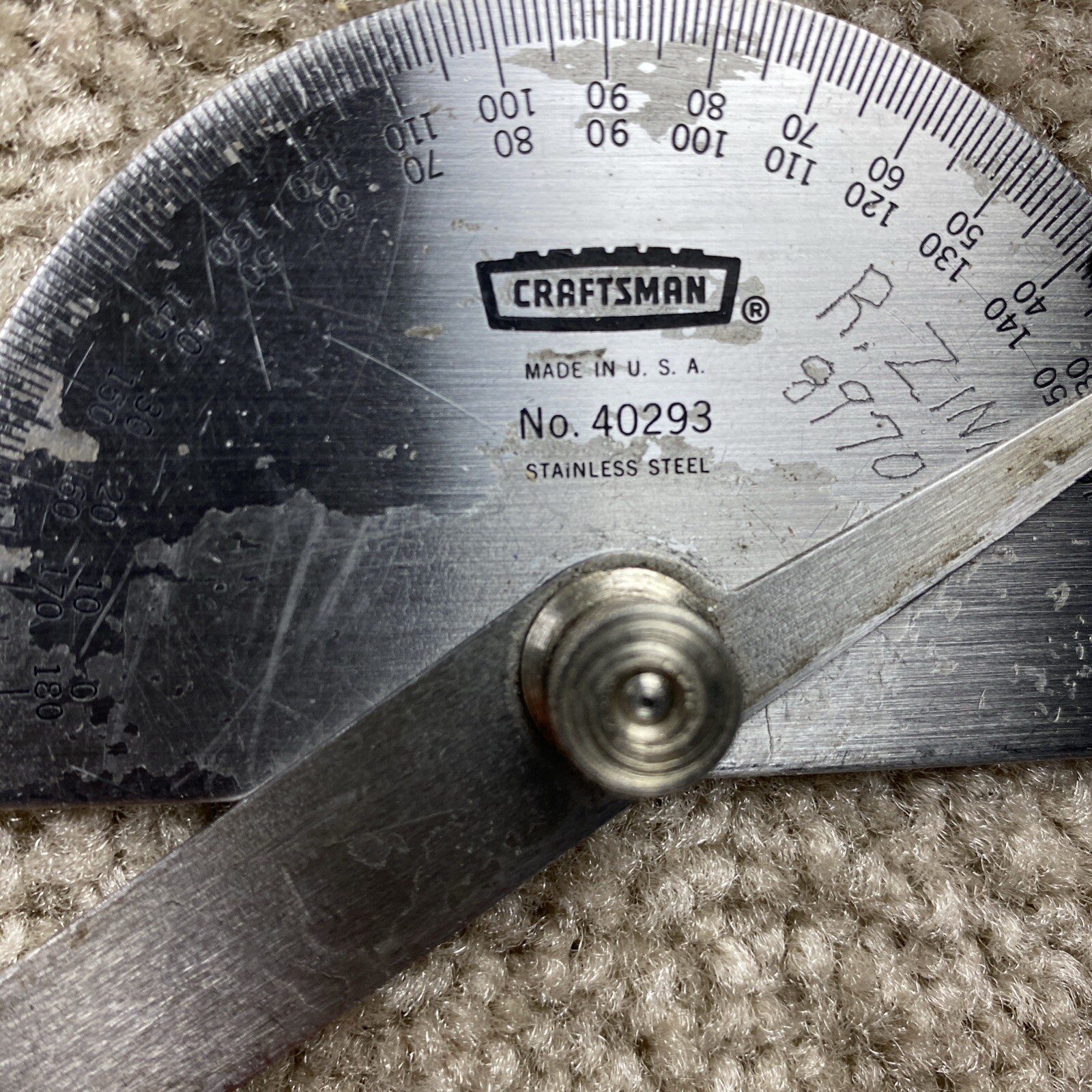 Craftsman No.40293 Protractor
