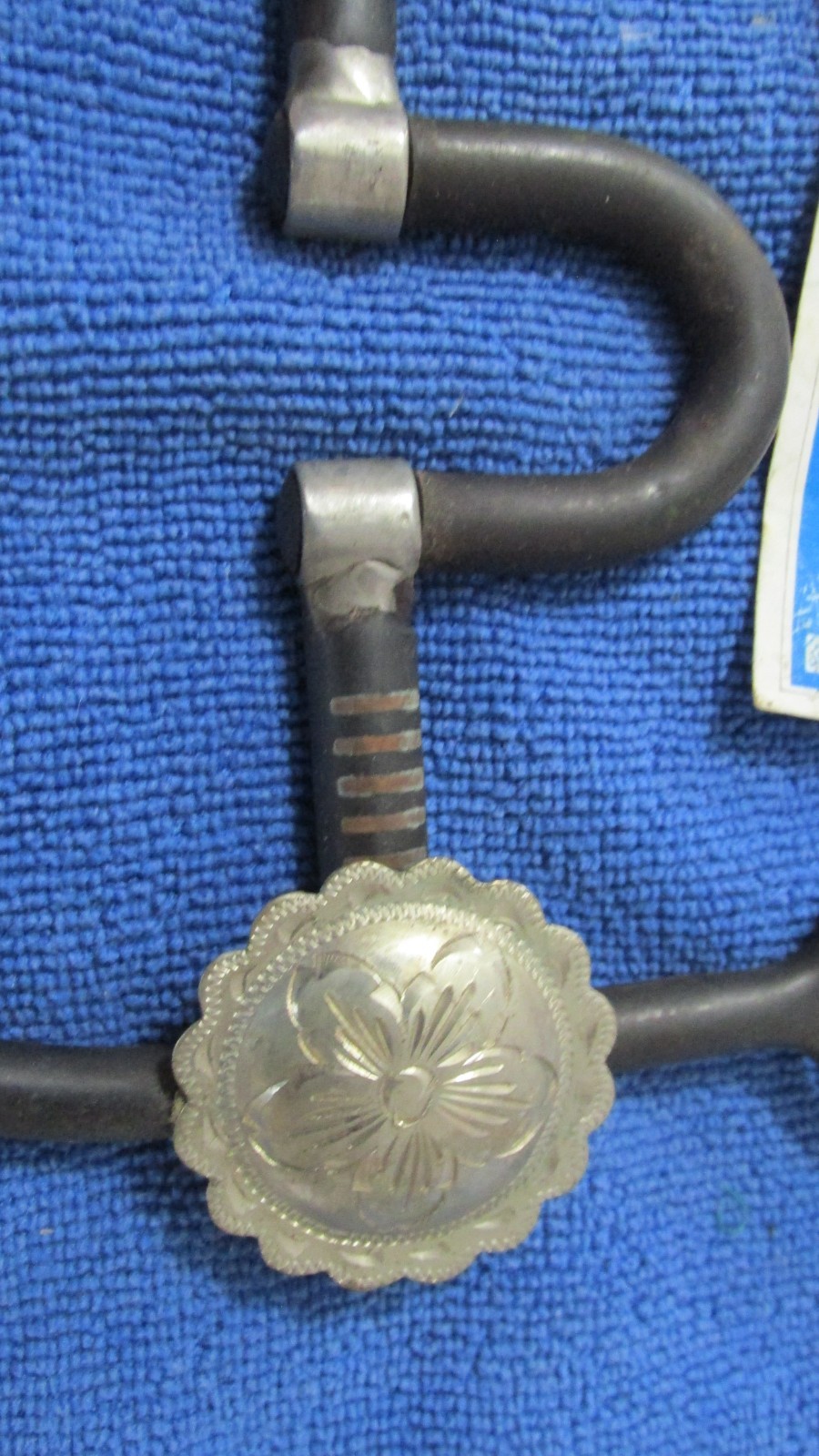 Antique Brown High Port Riding Bit Silver Conchos