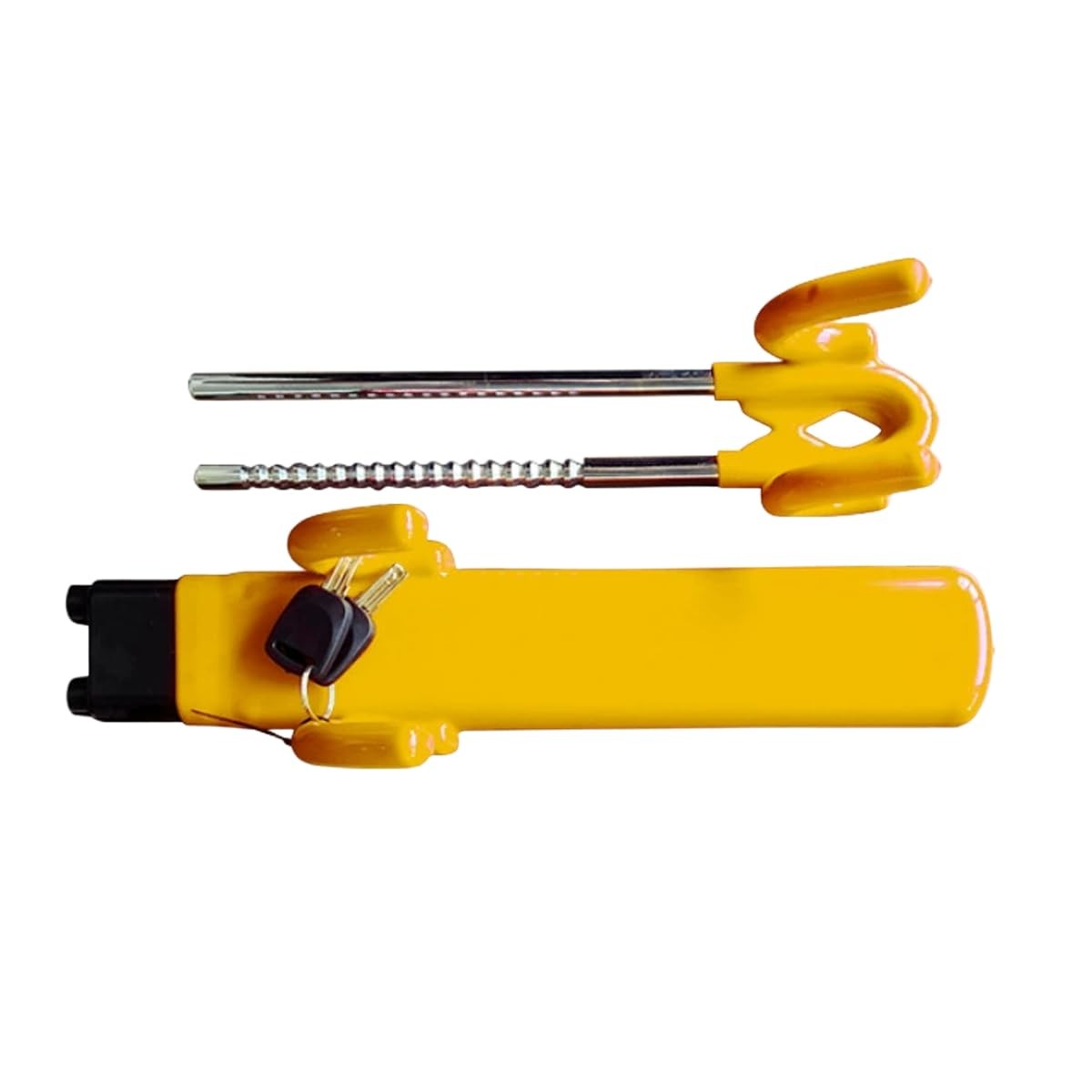 ZIMISI Car Steering Wheel Lock, Adjustable Length Heavy 20.07 inch, Yellow