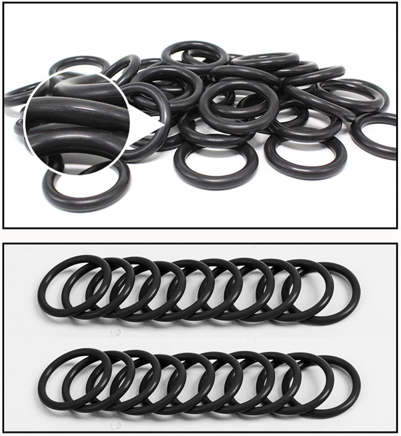 Wacky Worms O-Rings 300PCS for Wacky Rigging Senko & Stick Soft Baits - Silicone