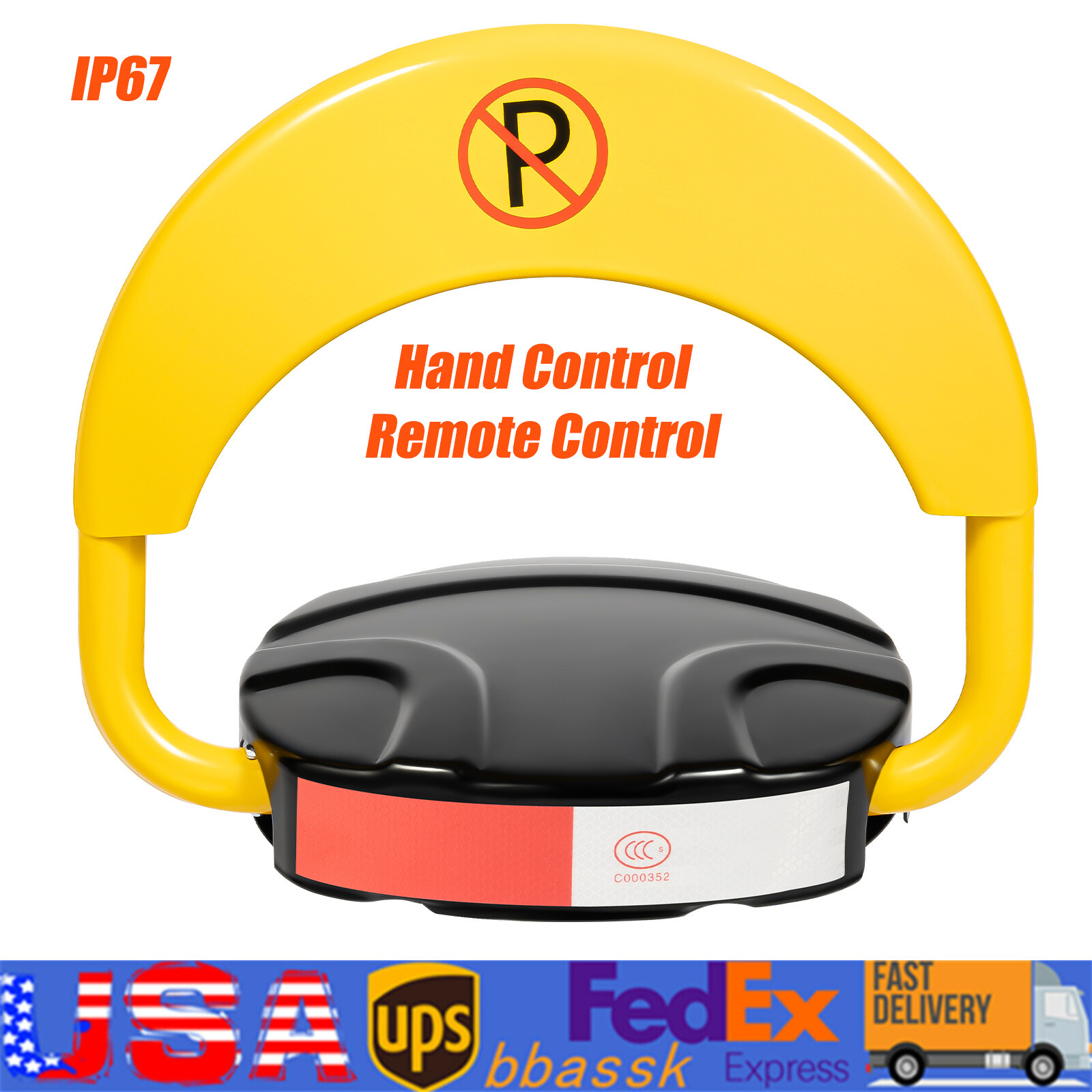 Car Parking Spot Lock Remote Control Foldable Barrier Auto Sensor Anti-Collision