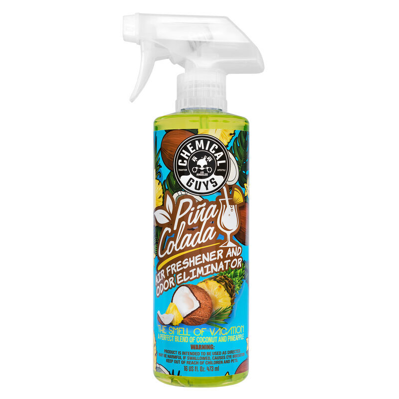 Chemical Guys Piña Colada Scent Premium Air Freshener & Odor Eliminator (16 oz)