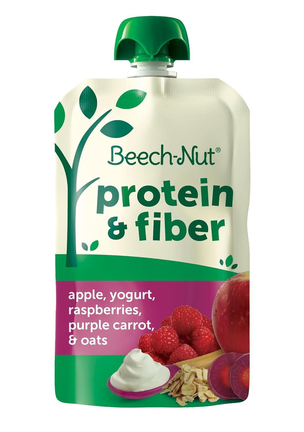 Protein & Fiber Stage 4 Apple, Yogurt, Raspberry, Purple Carrot & Oats Toddler F