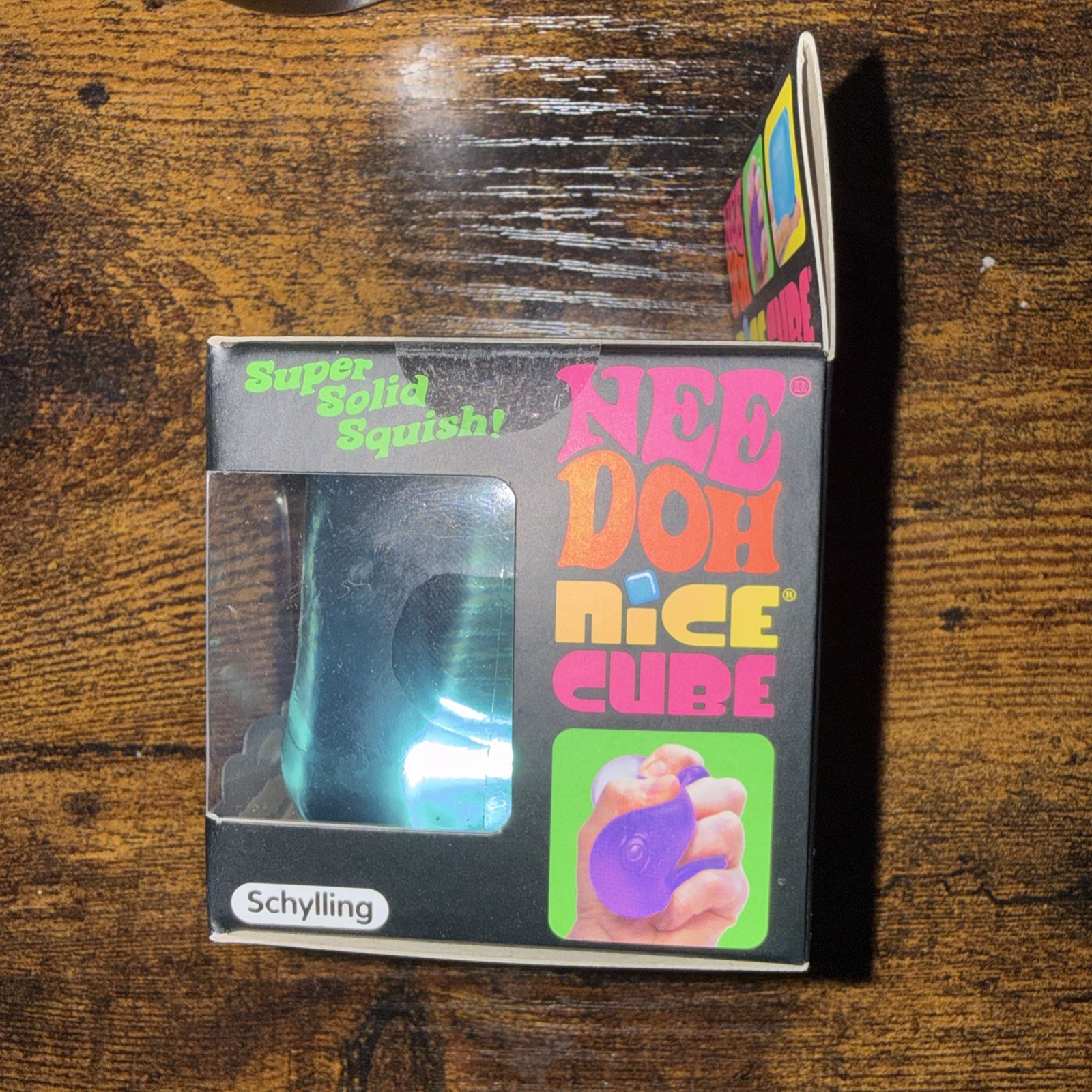 Nee Doh Nice Cube Super Solid Squish! - Blue Purple Pink USA Free Shipping**