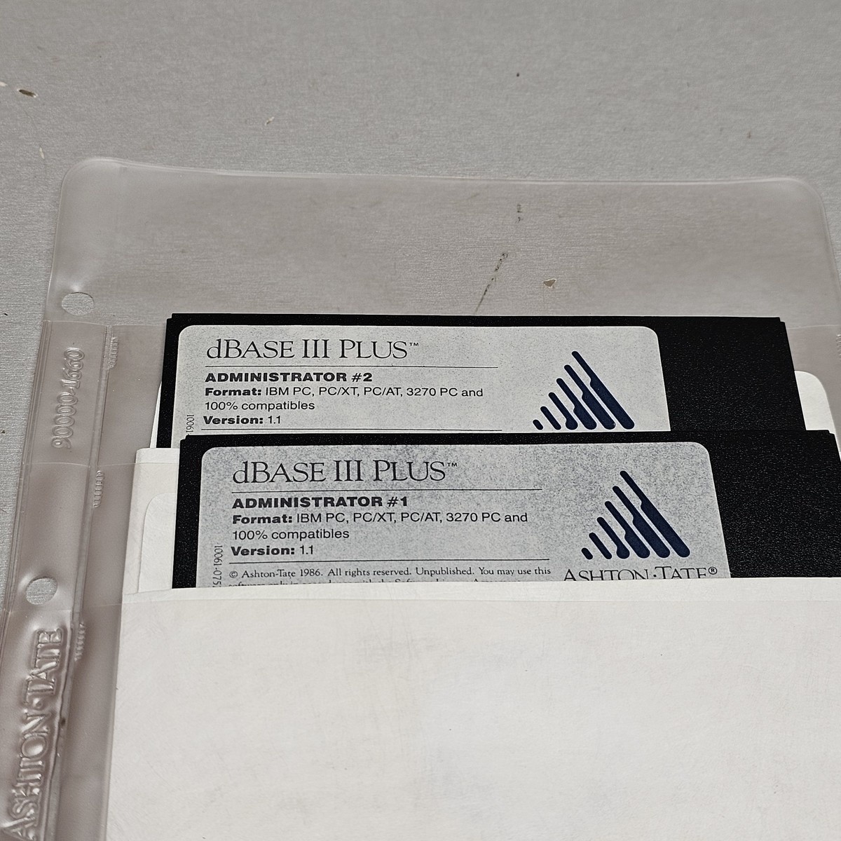 Ashton-Tate dBASE III Plus Software Floppy Disk Lot Vintage PC