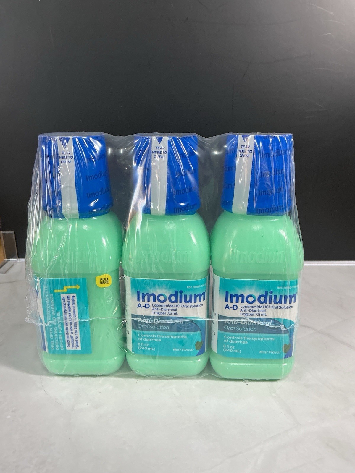 3 PACK! Imodiumm A-D Anti-Diarrheal Oral Solution Mint Flavor - 8 fl oz Pack