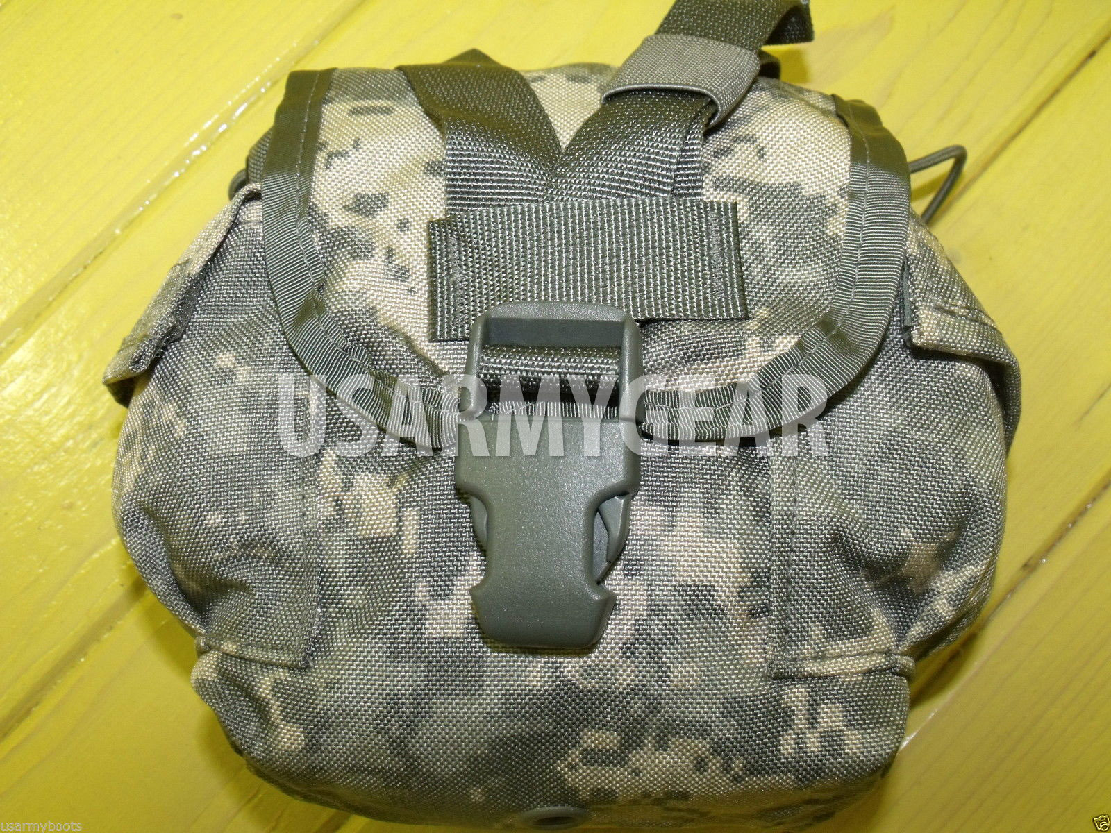 Set of 2 NEW Made in USA Army Molle ACU General 1 QT Utility Pouch Canteen Cover