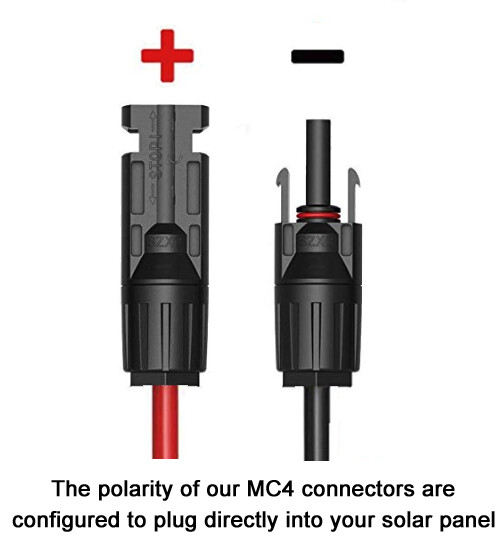 12' feet Parallel Solar Charging Cable fits GOAL ZERO® Yeti Input Connectors