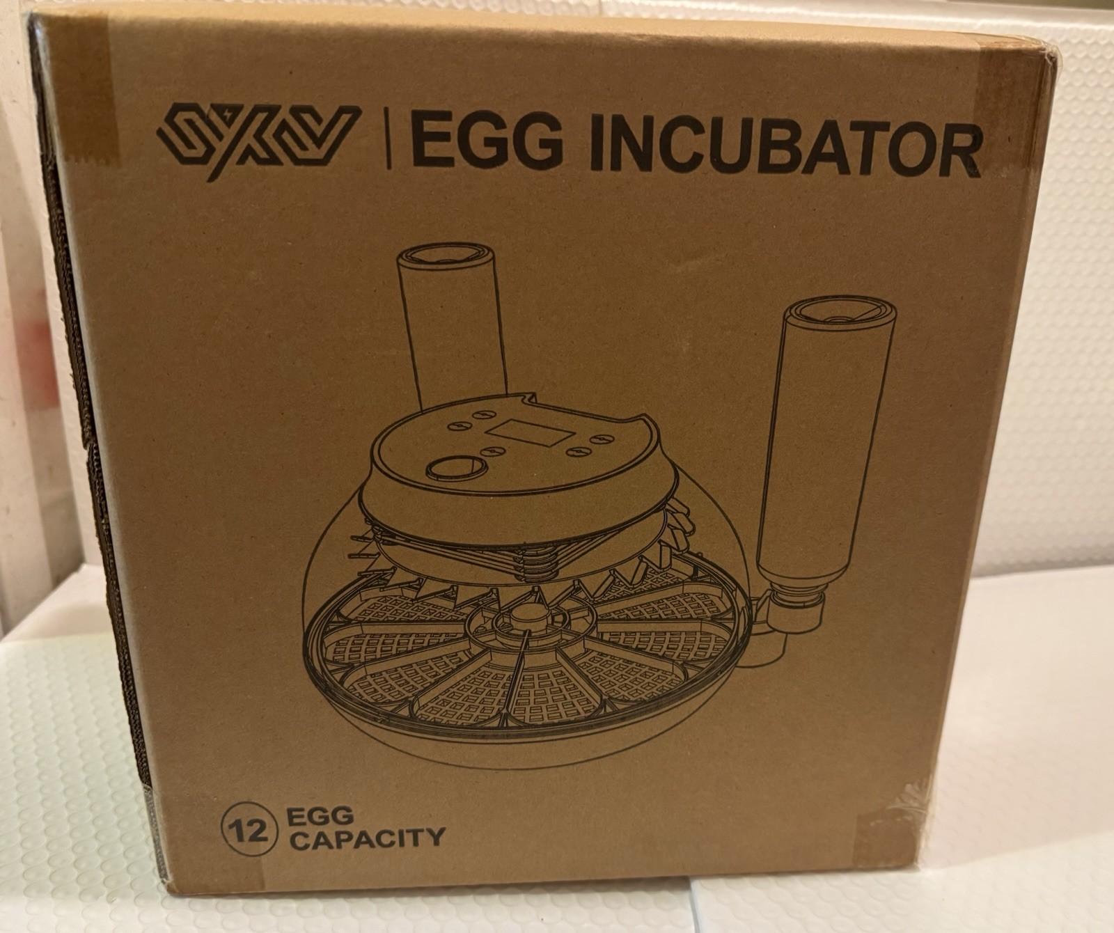 SXV Egg Incubator , 12 Egg Capacity , Model IS-E1001, Brand New .