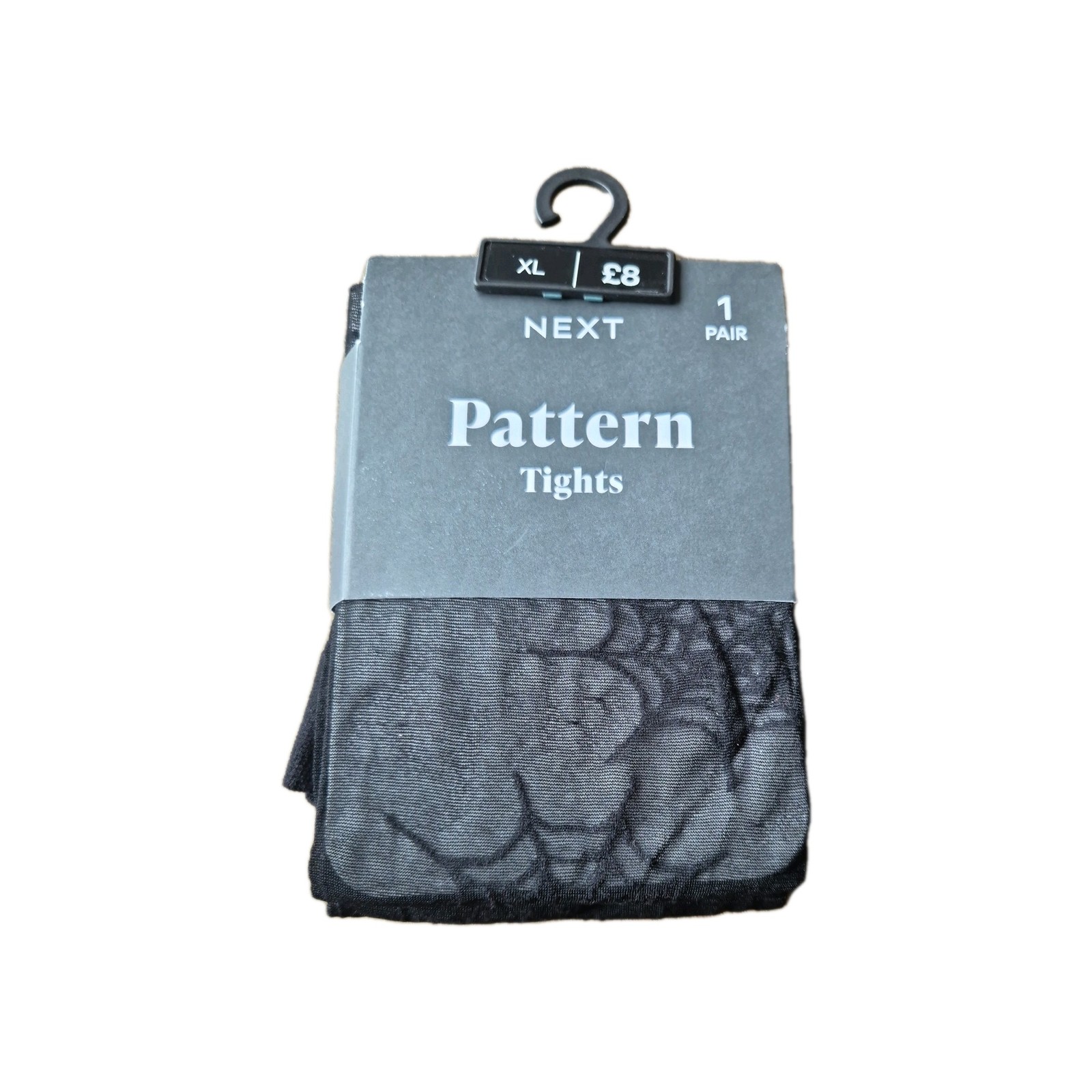 Next Extra Large Black Patterned Tights Halloween Spider Web Design Brand New