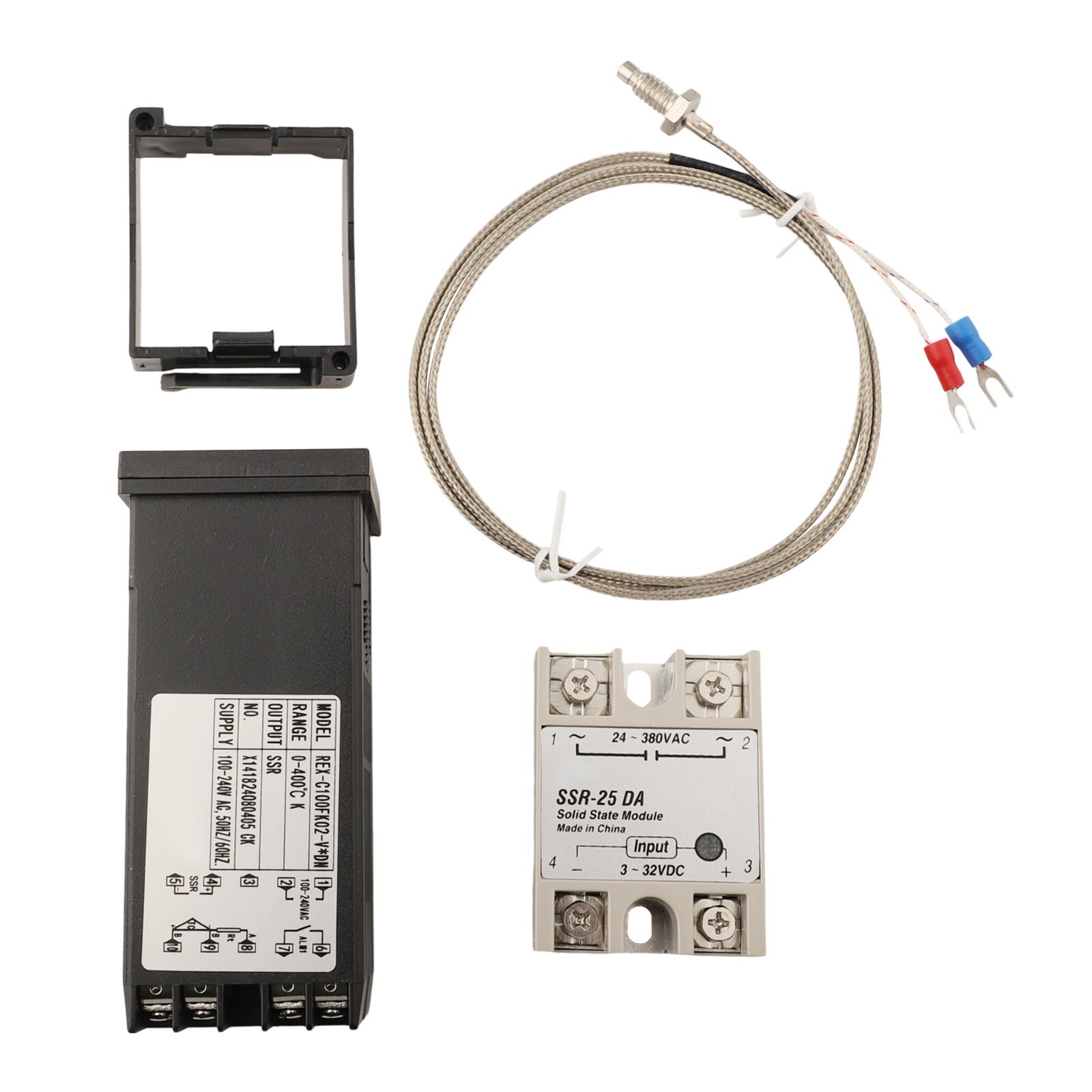 REX-C100 SSR DN+SSR-25DA+M6 British Temperature Controller And Thermocouple