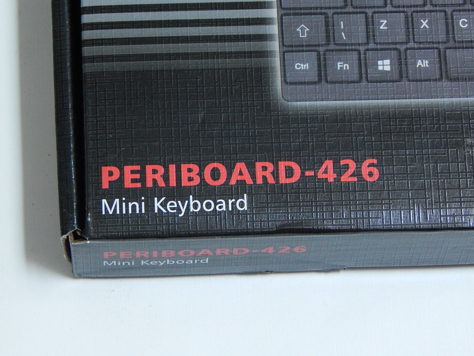 New Perixx PERIBOARD-426US Mini USB Keyboard Wired Space Saving Low Profile