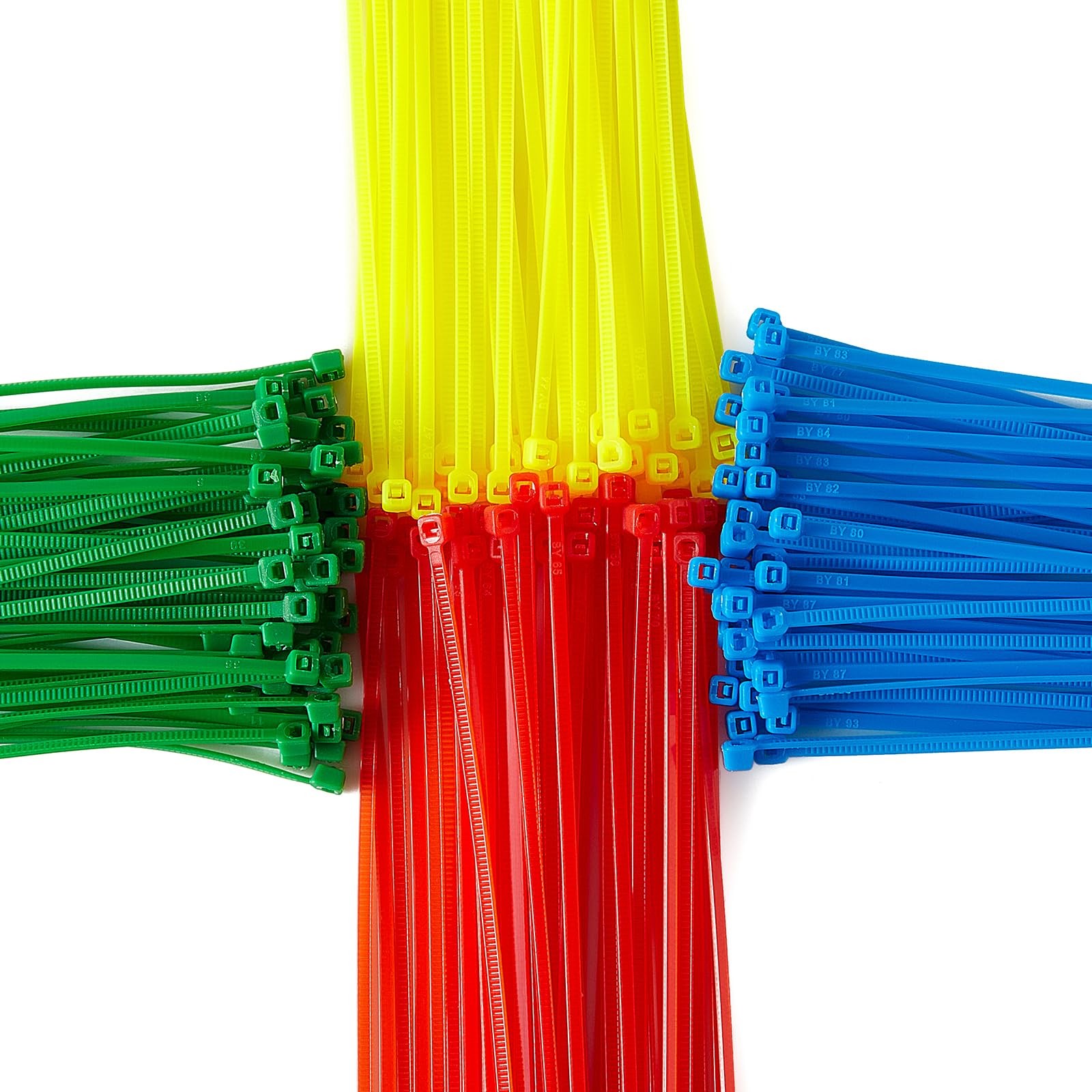 400 PCS Small Colored Zip Ties 4 Inch Multi-Color Nylon Self-Locking Zip Ties
