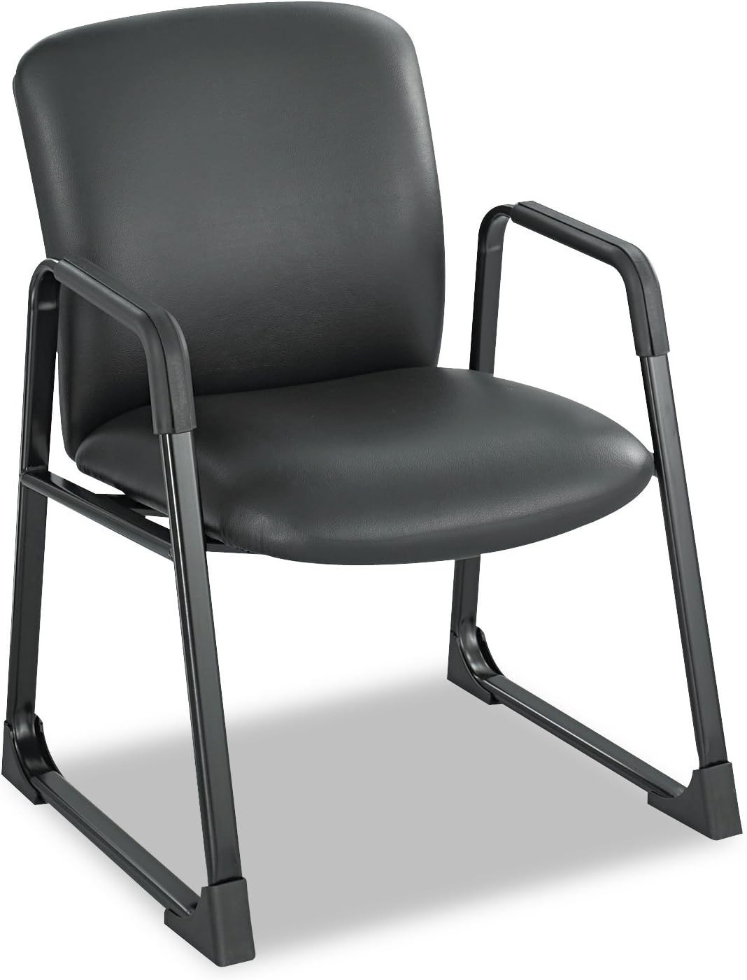 Uber Big and Tall Guest Chair, Black Vinyl